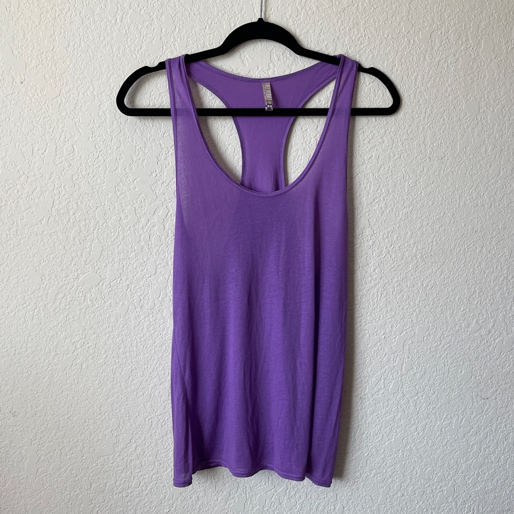 Sold!Free People Purple Razorback Tank Top Size Large